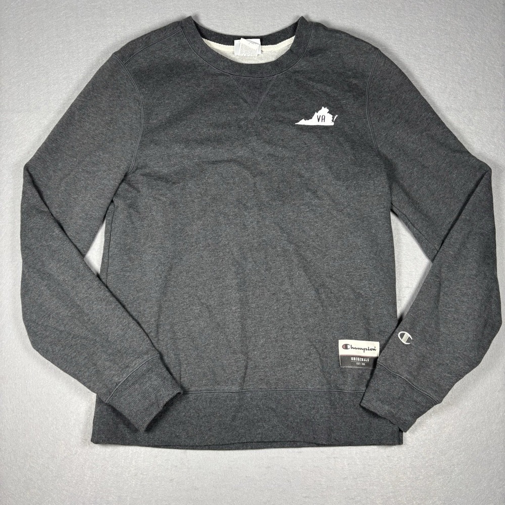 Virginia Take Me To The Mountains Unisex Pullover Crewneck Champion Gray Sizeโ S